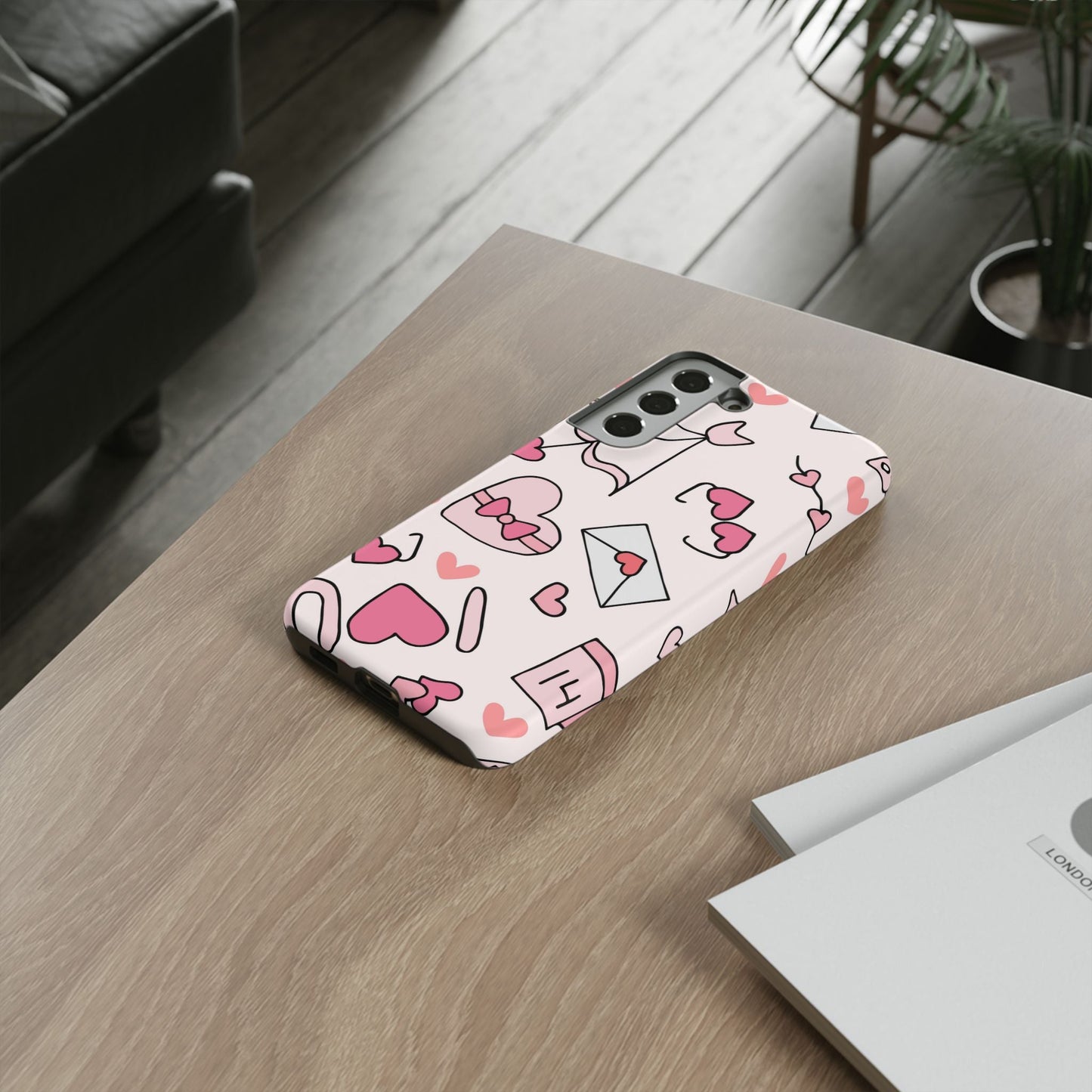 Valentine's Day Scribbles Samsung Galaxy Case - BOGO Cases