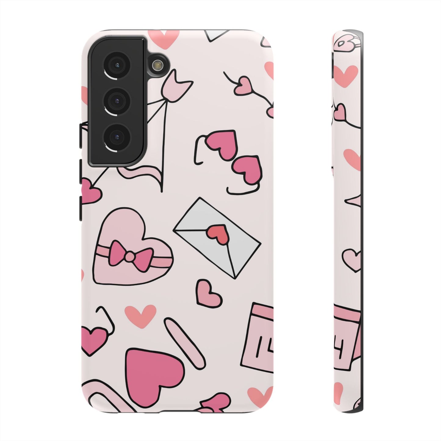 Valentine's Day Scribbles Samsung Galaxy Case - BOGO Cases