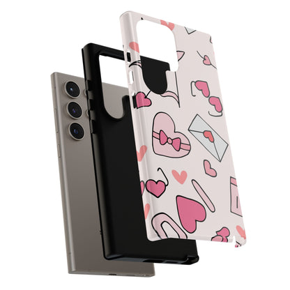 Valentine's Day Scribbles Samsung Galaxy Case - BOGO Cases