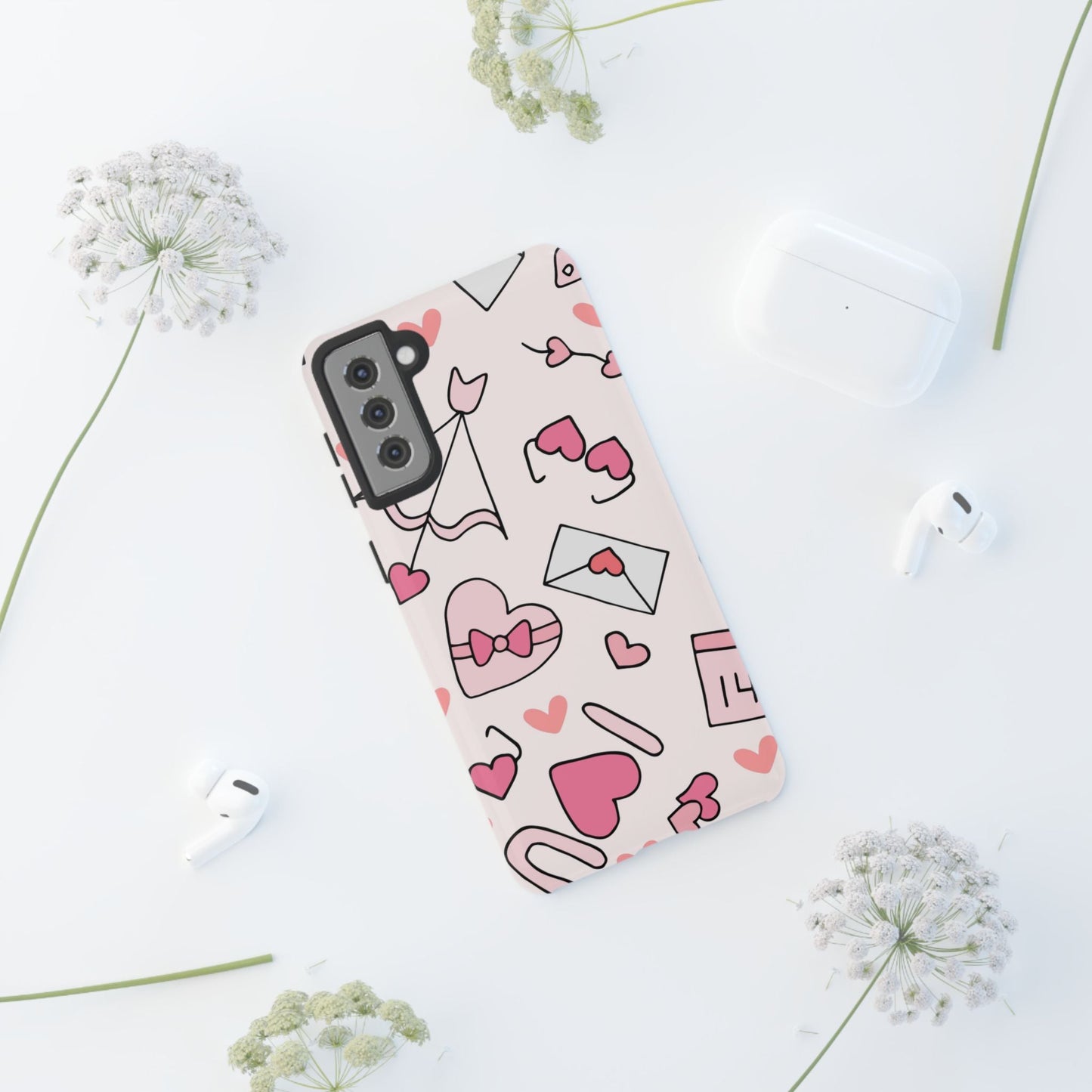 Valentine's Day Scribbles Samsung Galaxy Case - BOGO Cases