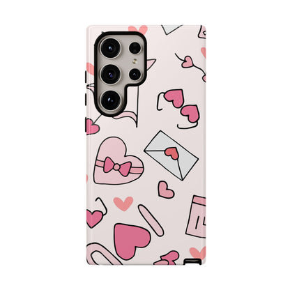 Valentine's Day Scribbles Samsung Galaxy Case - BOGO Cases