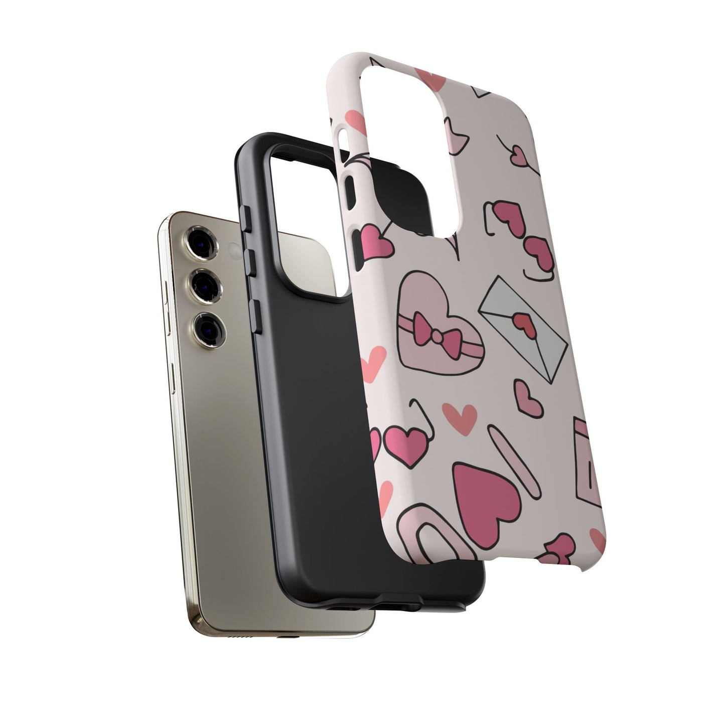 Valentine's Day Scribbles Samsung Galaxy Case - BOGO Cases