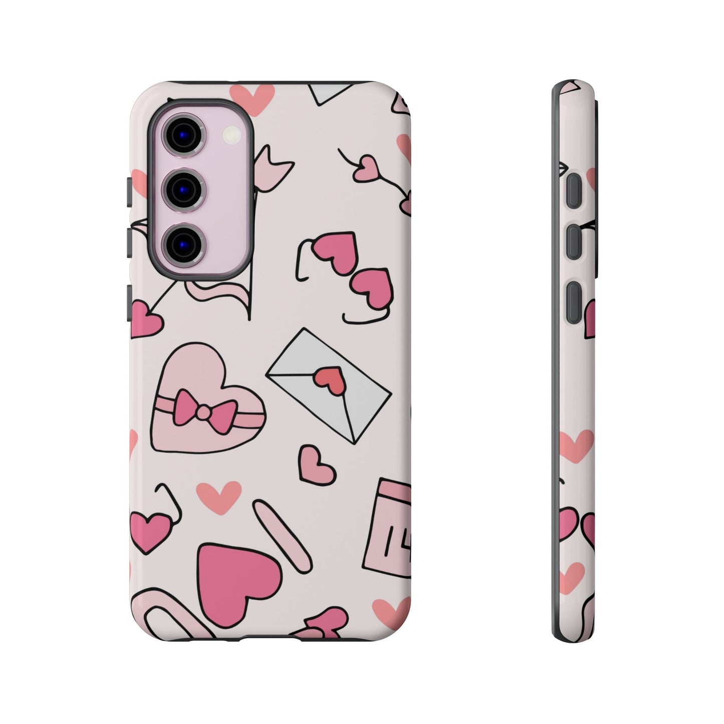 Valentine's Day Scribbles Samsung Galaxy Case - BOGO Cases