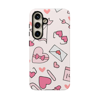 Valentine's Day Scribbles Samsung Galaxy Case - BOGO Cases