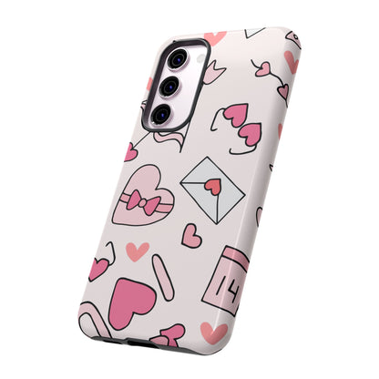 Valentine's Day Scribbles Samsung Galaxy Case - BOGO Cases