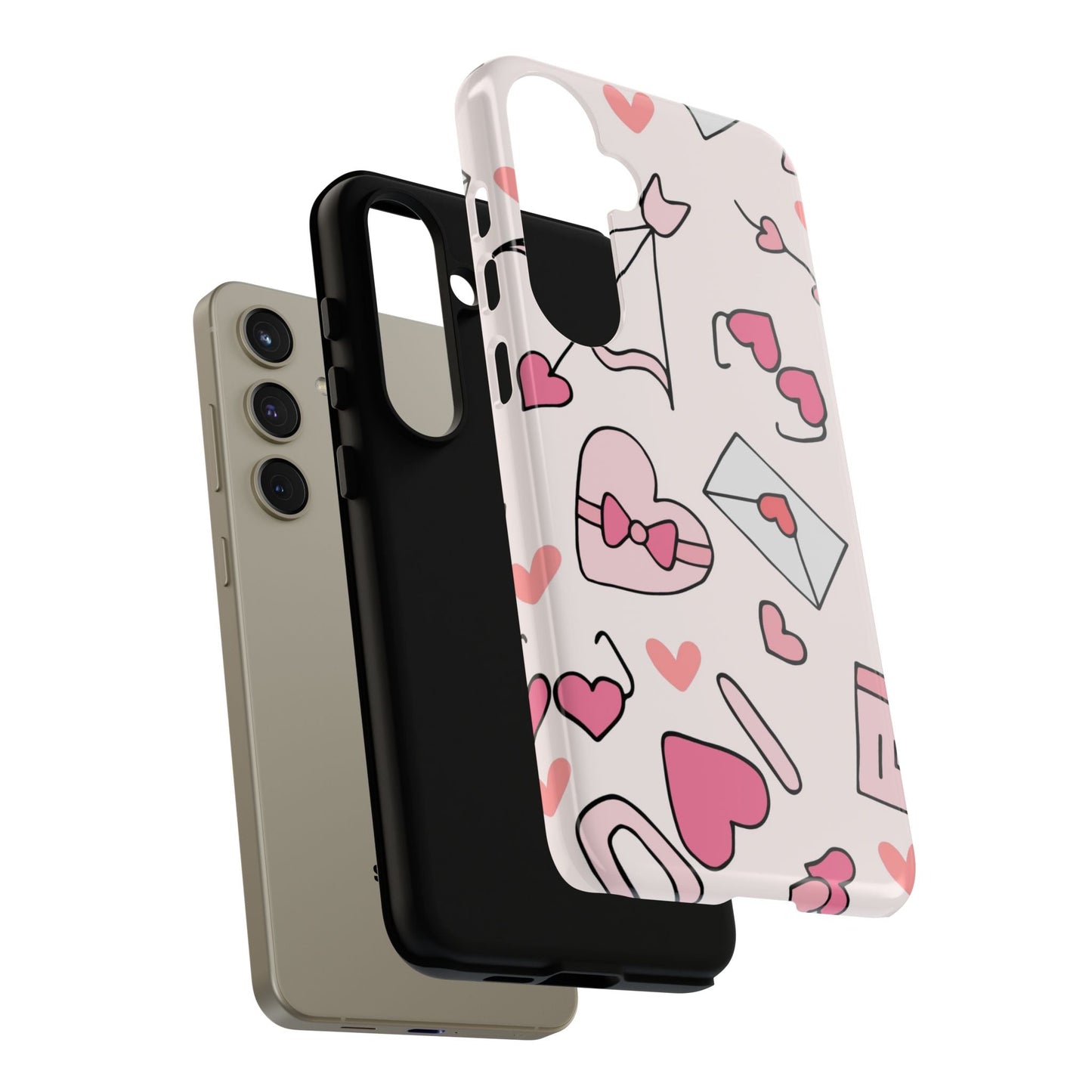 Valentine's Day Scribbles Samsung Galaxy Case - BOGO Cases