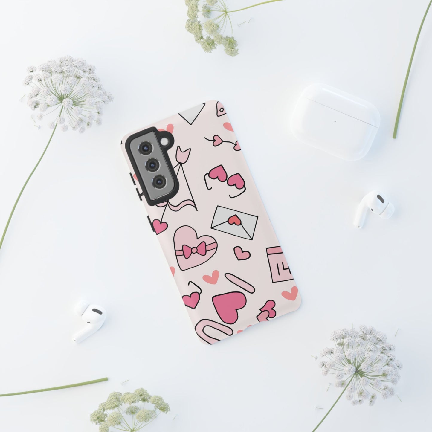Valentine's Day Scribbles Samsung Galaxy Case - BOGO Cases