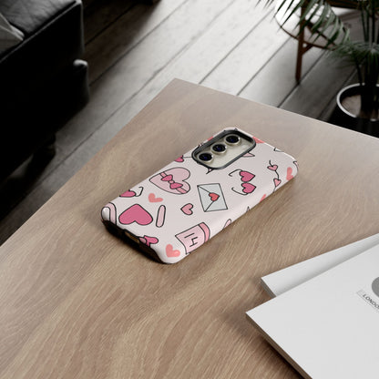 Valentine's Day Scribbles Samsung Galaxy Case - BOGO Cases