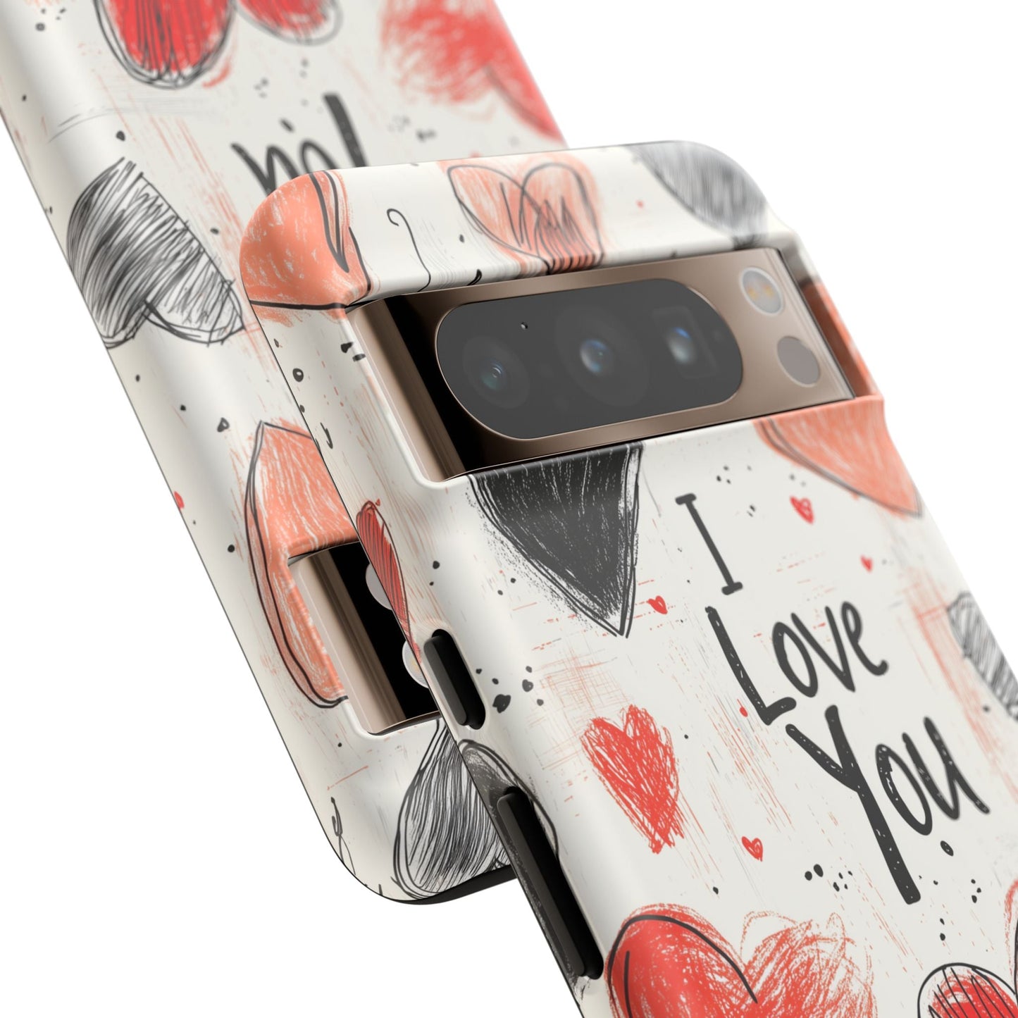 Valentines "I Love You" Hearts - For Galaxy & Google Phones - BOGO Cases