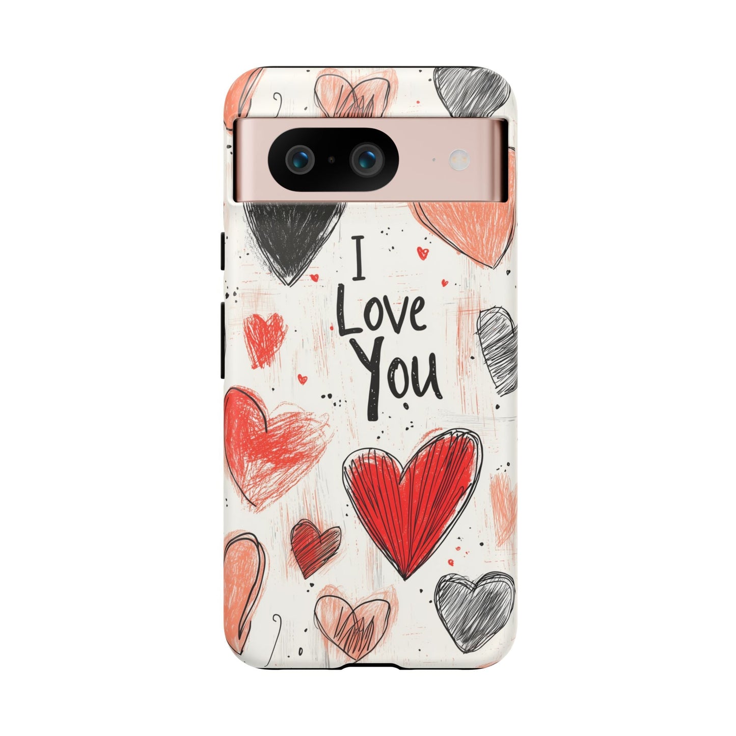 Valentines "I Love You" Hearts - For Galaxy & Google Phones - BOGO Cases