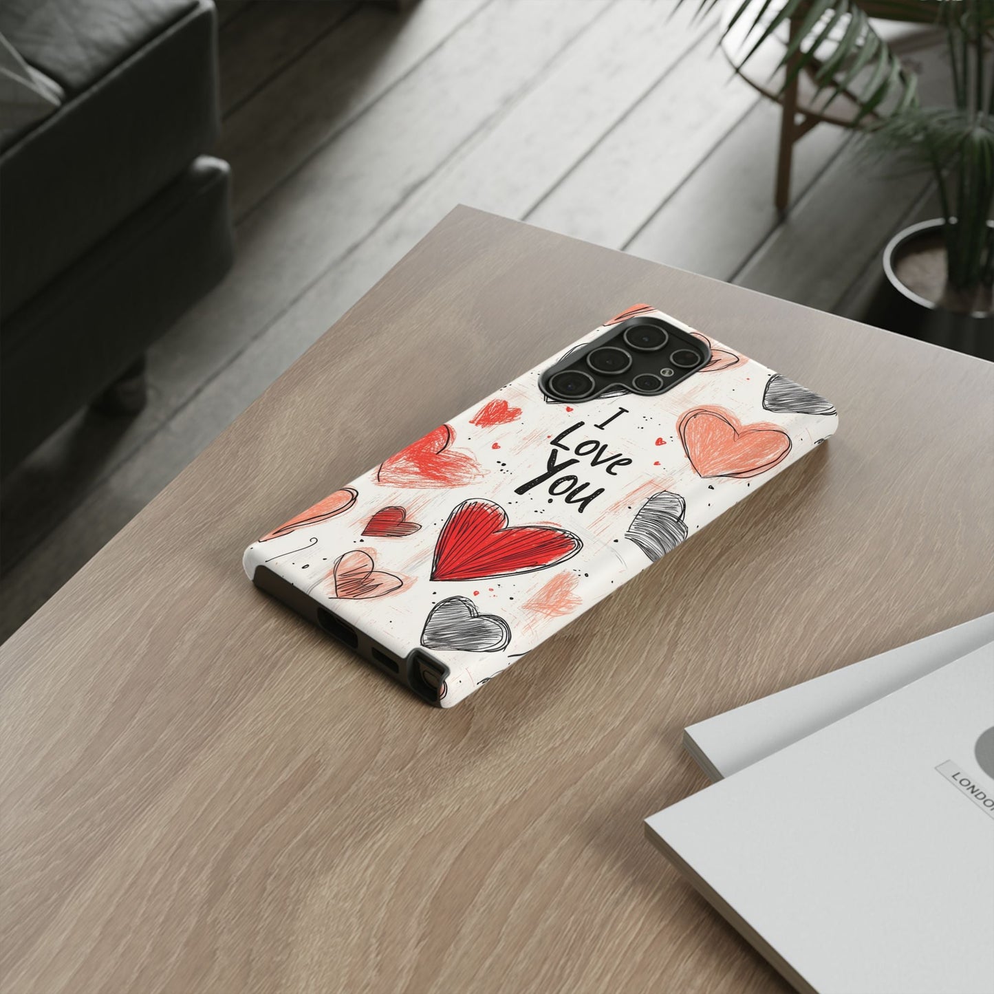 Valentines "I Love You" Hearts - For Galaxy & Google Phones - BOGO Cases