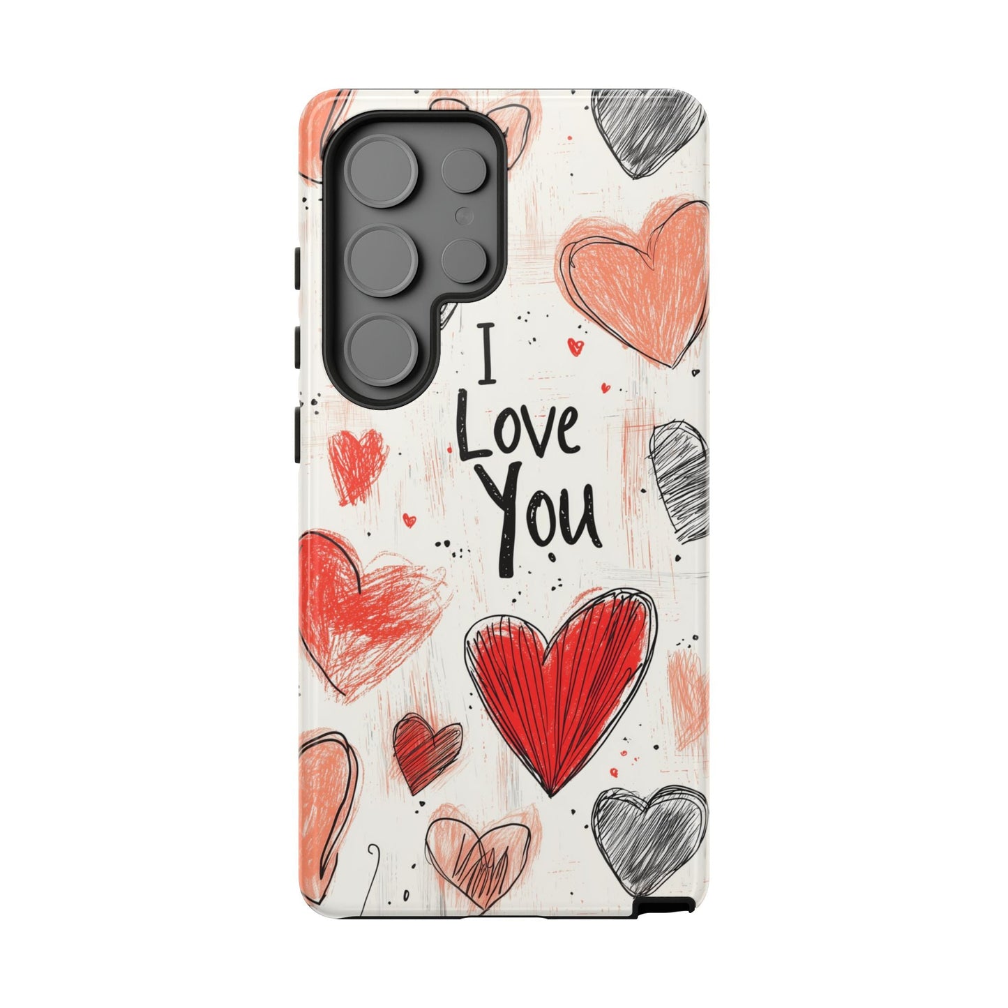 Valentines "I Love You" Hearts - For Galaxy & Google Phones - BOGO Cases