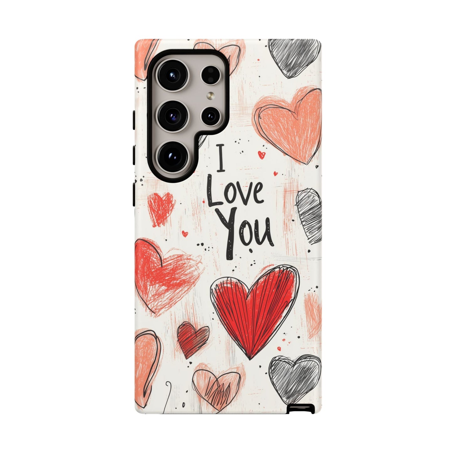Valentines "I Love You" Hearts - For Galaxy & Google Phones - BOGO Cases