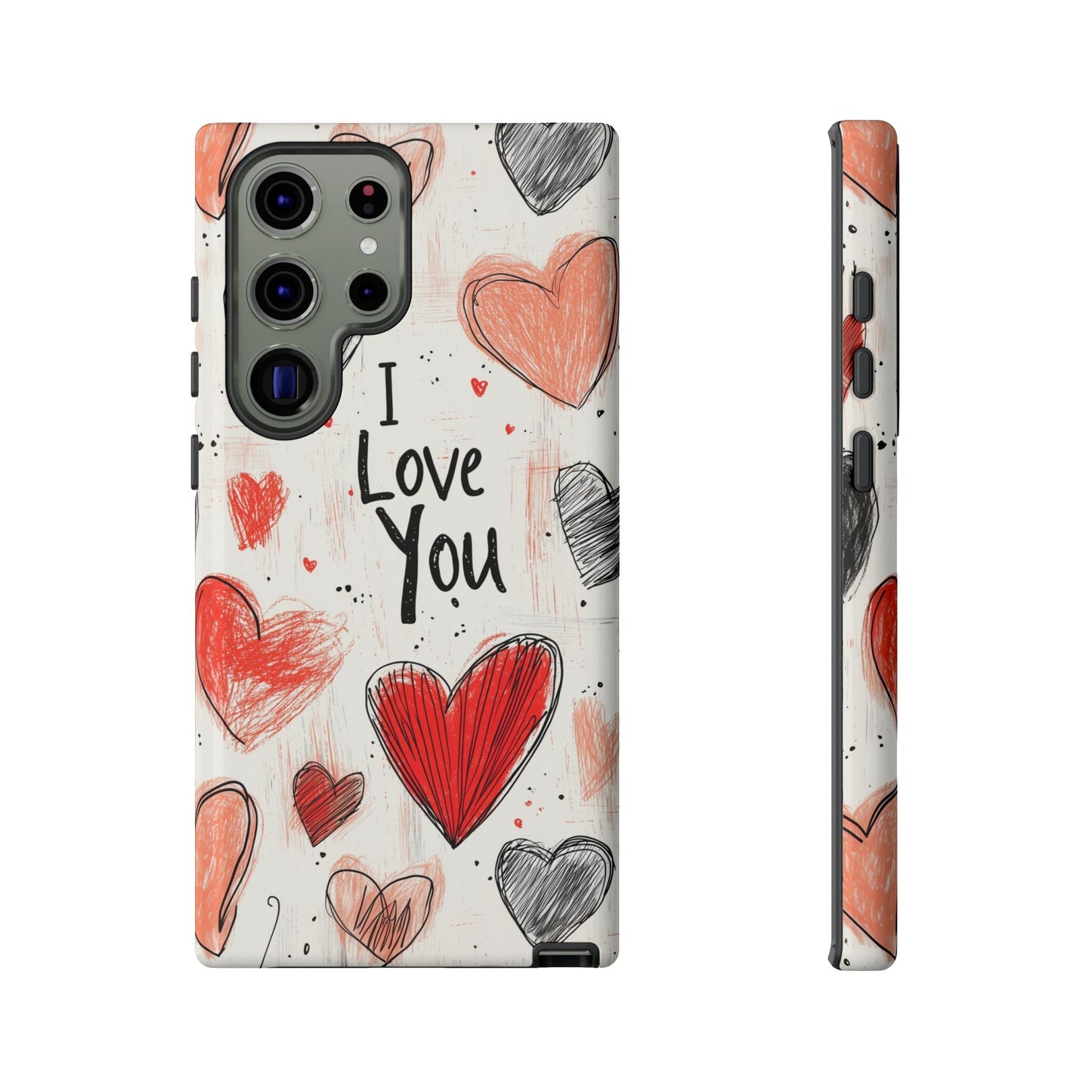 Valentines "I Love You" Hearts - For Galaxy & Google Phones - BOGO Cases