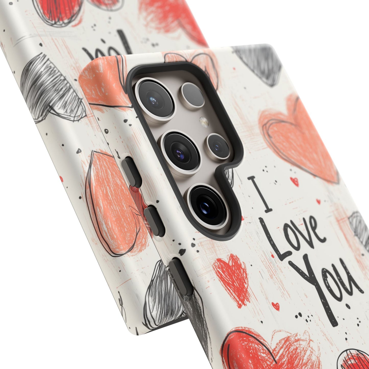 Valentines "I Love You" Hearts - For Galaxy & Google Phones - BOGO Cases