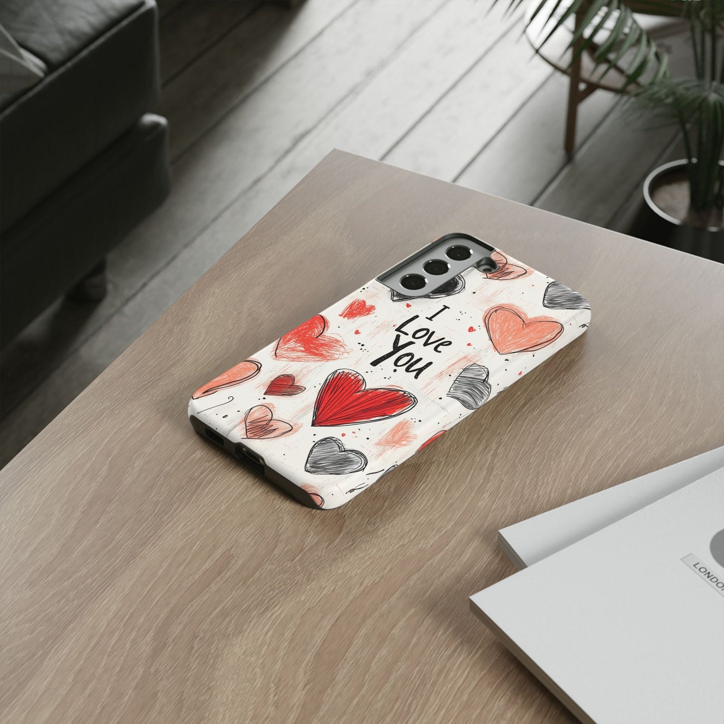 Valentines "I Love You" Hearts - For Galaxy & Google Phones - BOGO Cases