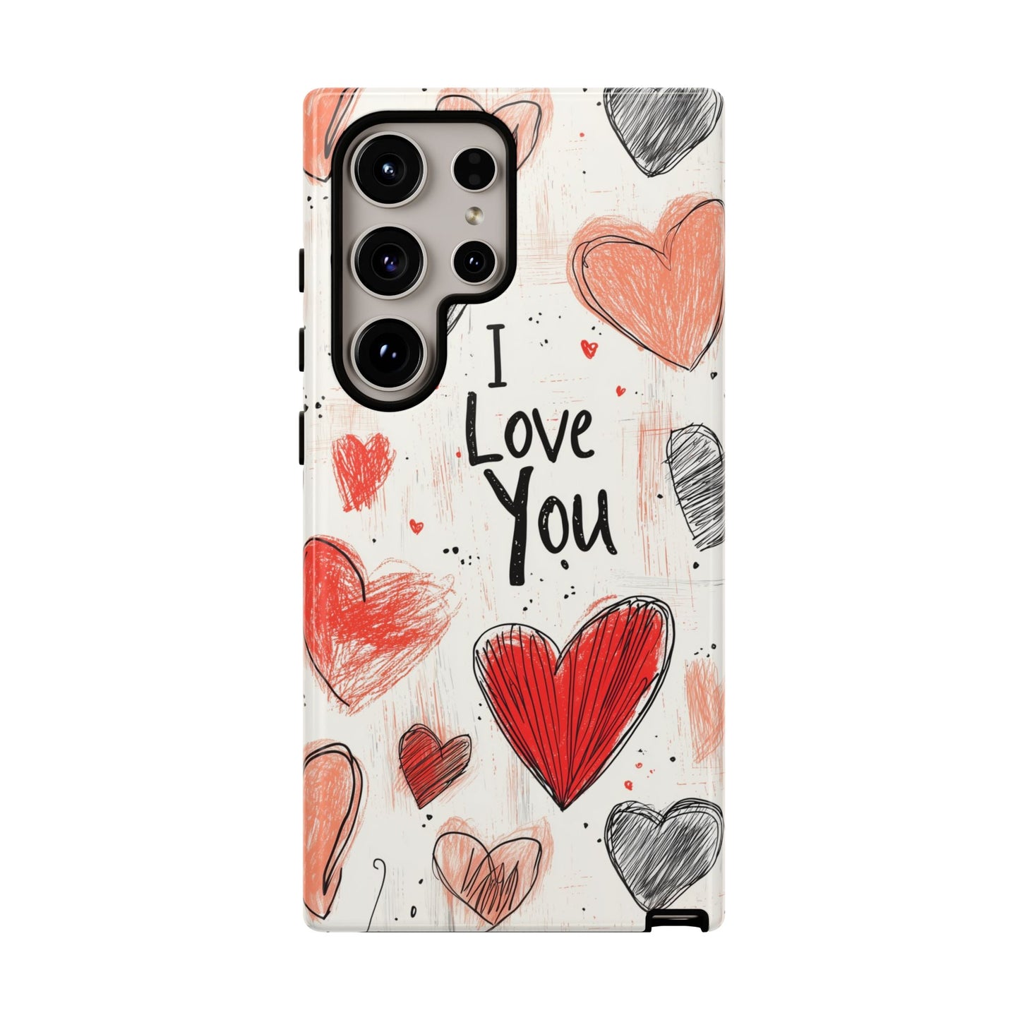 Valentines "I Love You" Hearts - For Galaxy & Google Phones - BOGO Cases