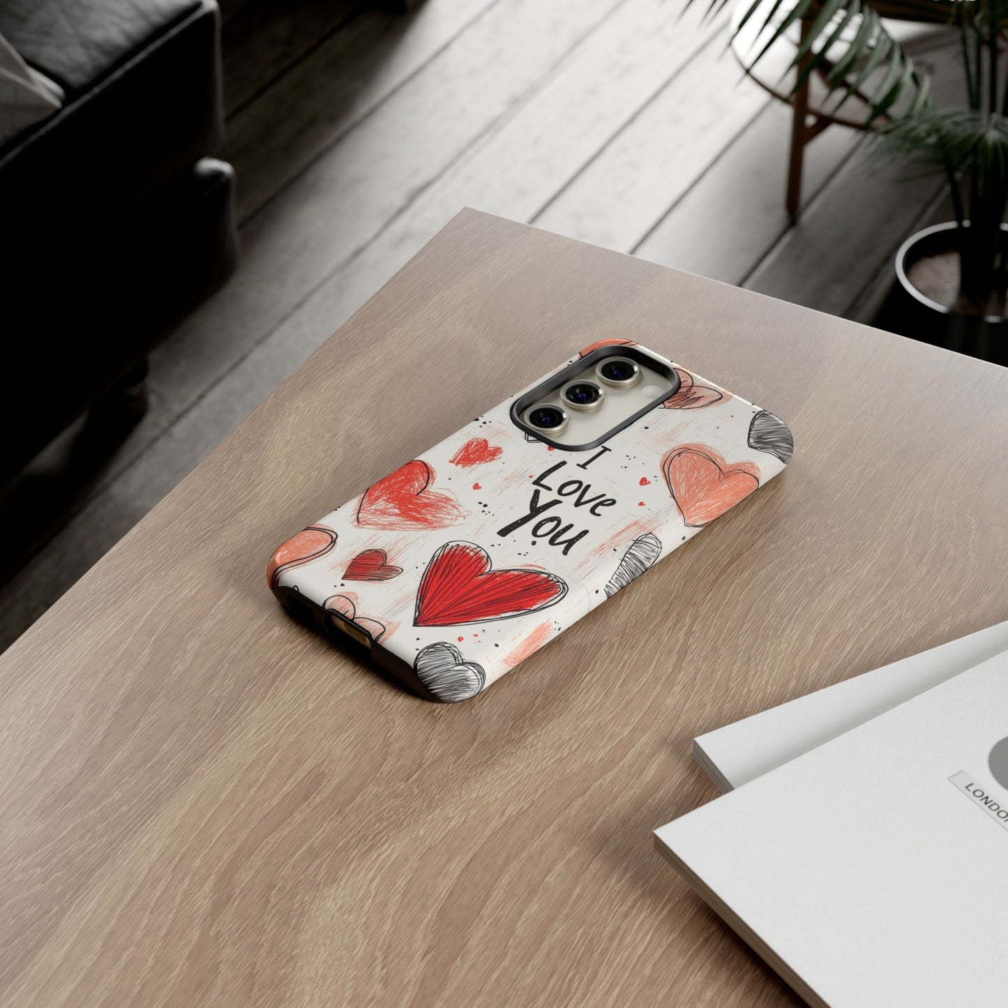 Valentines "I Love You" Hearts - For Galaxy & Google Phones - BOGO Cases