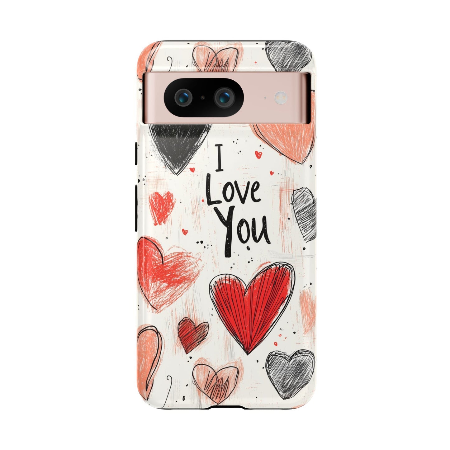 Valentines "I Love You" Hearts - For Galaxy & Google Phones - BOGO Cases