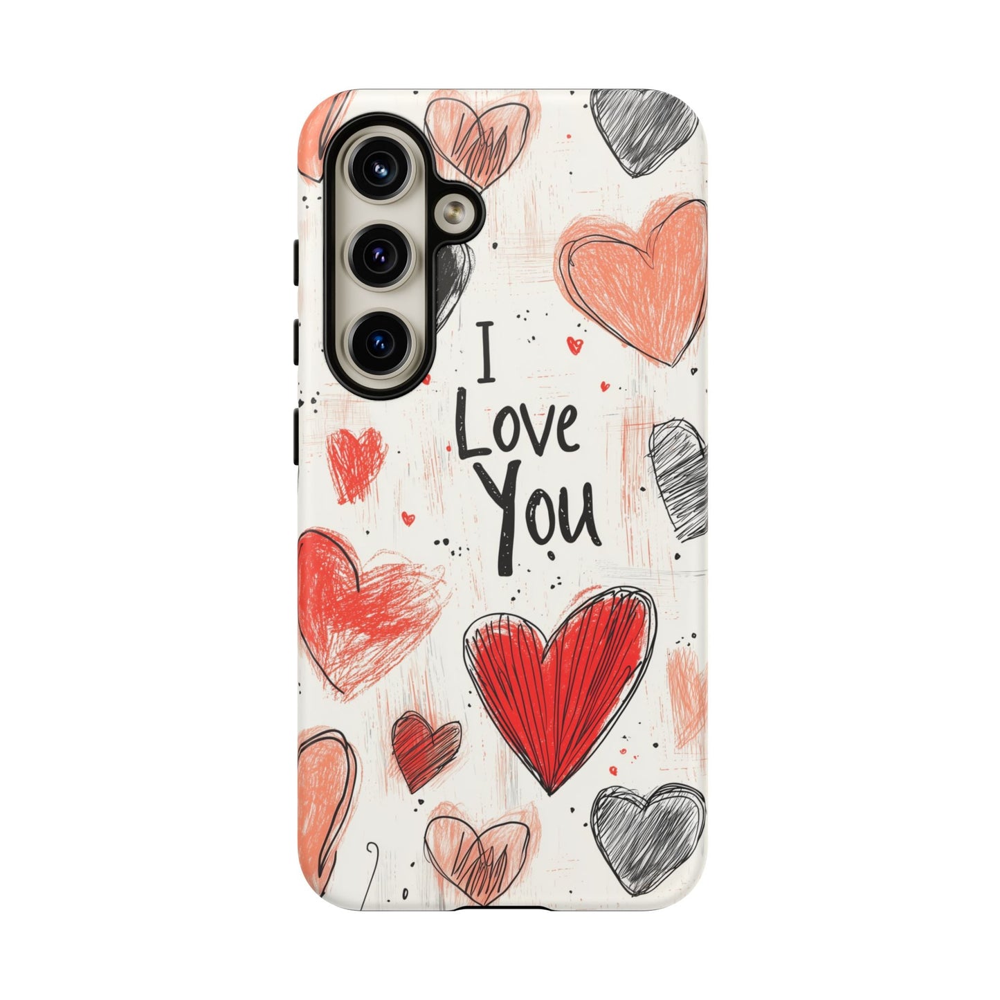 Valentines "I Love You" Hearts - For Galaxy & Google Phones - BOGO Cases