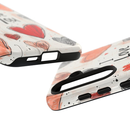 Valentines "I Love You" Hearts - For Galaxy & Google Phones - BOGO Cases