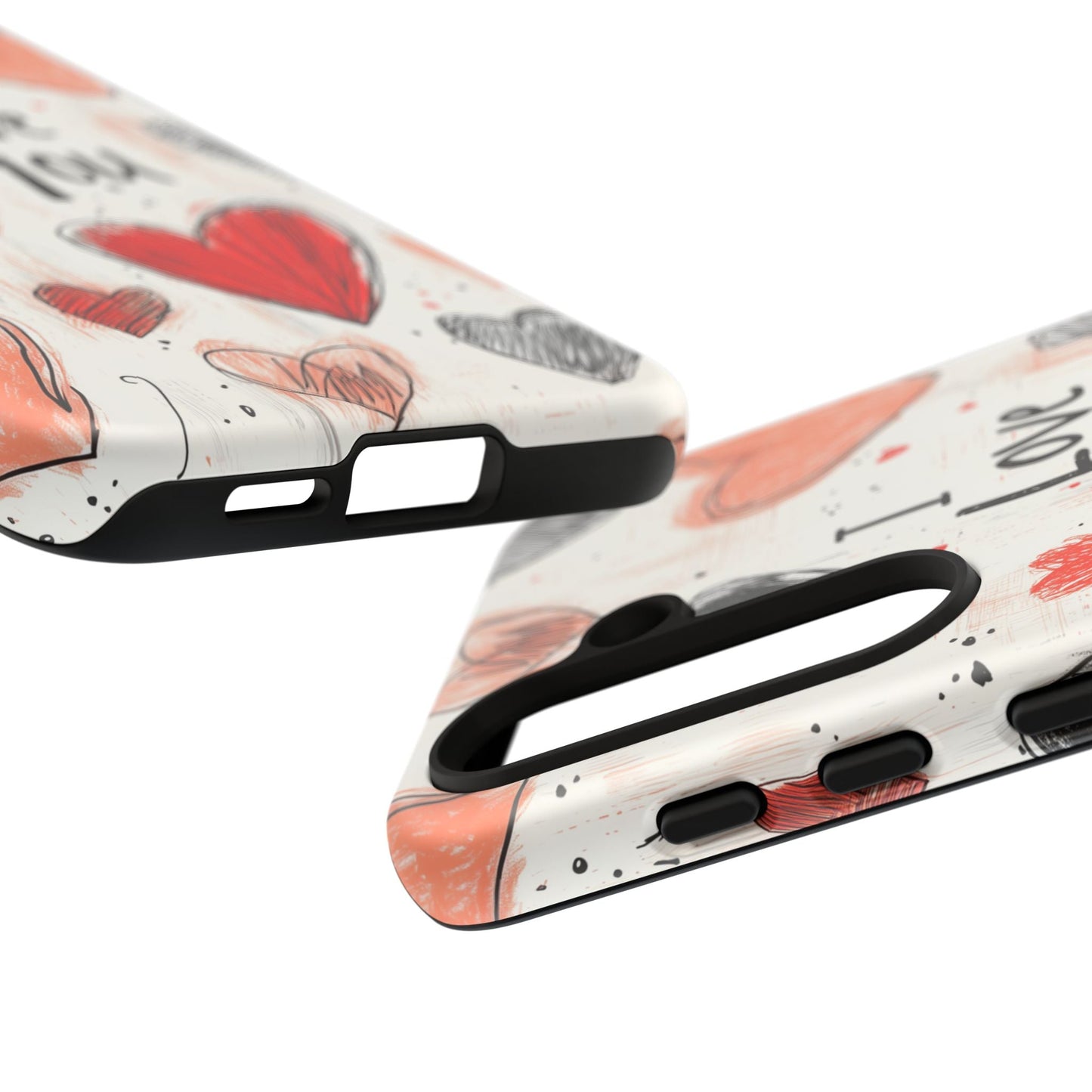 Valentines "I Love You" Hearts - For Galaxy & Google Phones - BOGO Cases