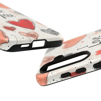 Valentines "I Love You" Hearts - For Galaxy & Google Phones - BOGO Cases