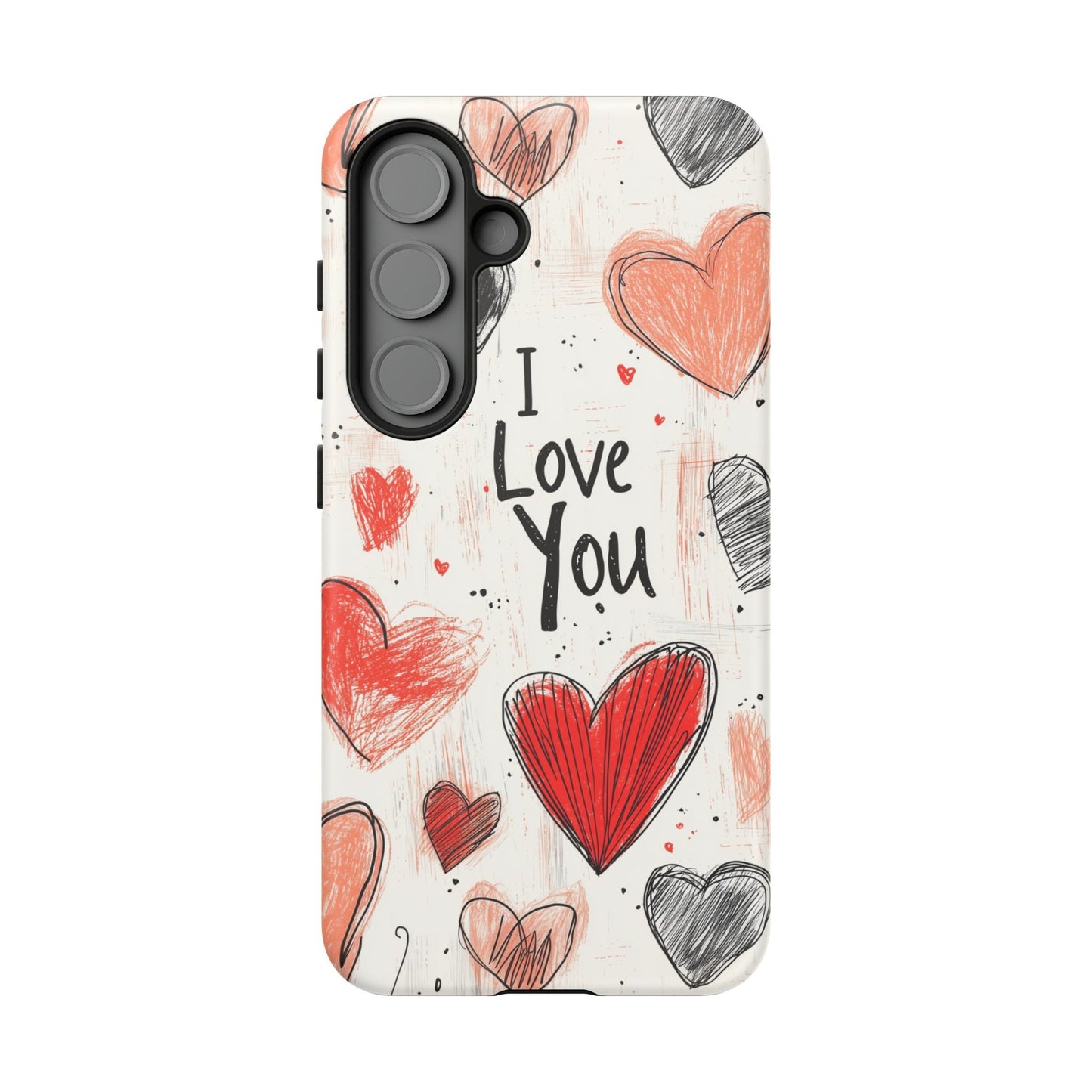 Valentines "I Love You" Hearts - For Galaxy & Google Phones - BOGO Cases