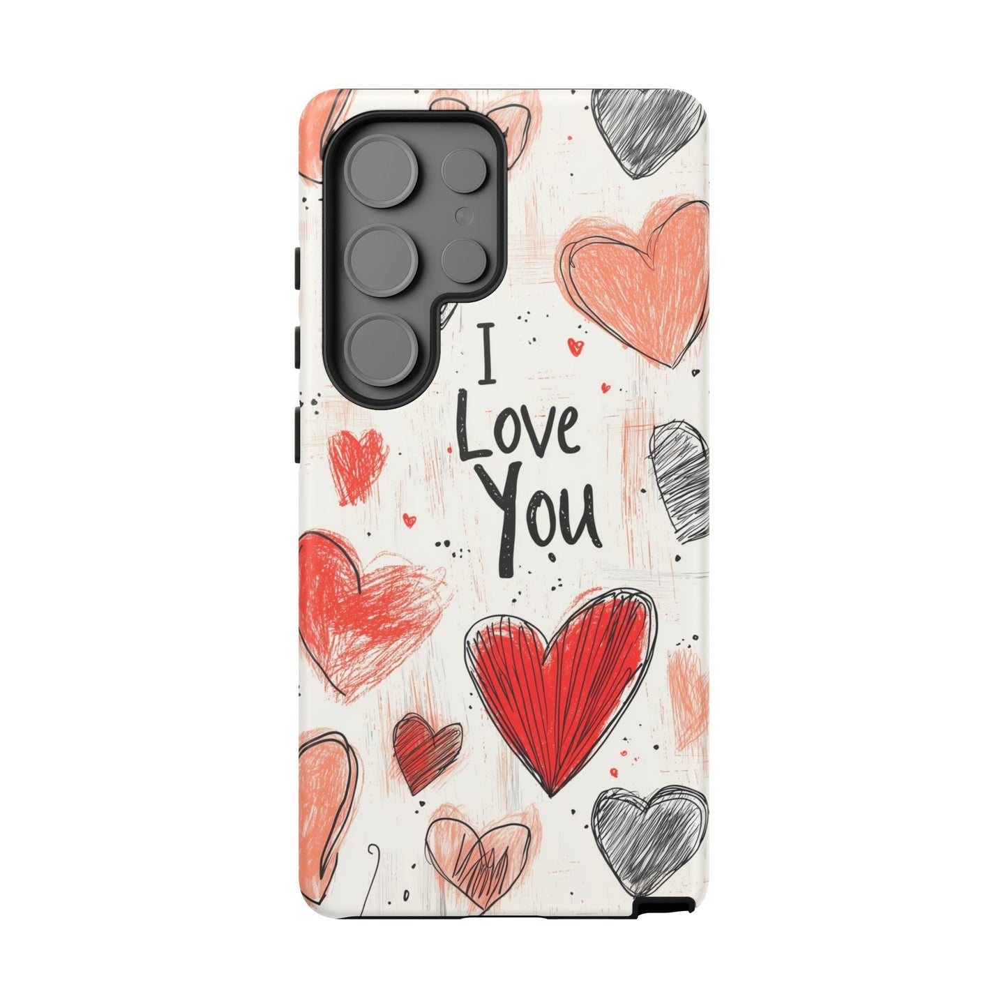 Valentines "I Love You" Hearts - For Galaxy & Google Phones - BOGO Cases
