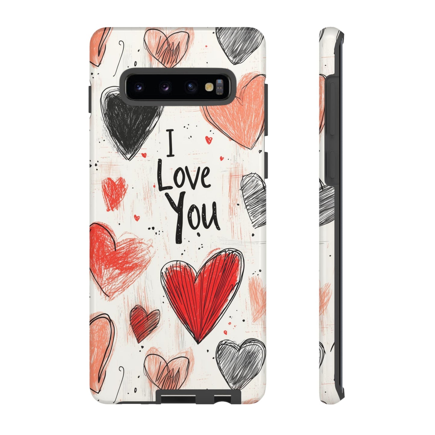 Valentines "I Love You" Hearts - For Galaxy & Google Phones - BOGO Cases