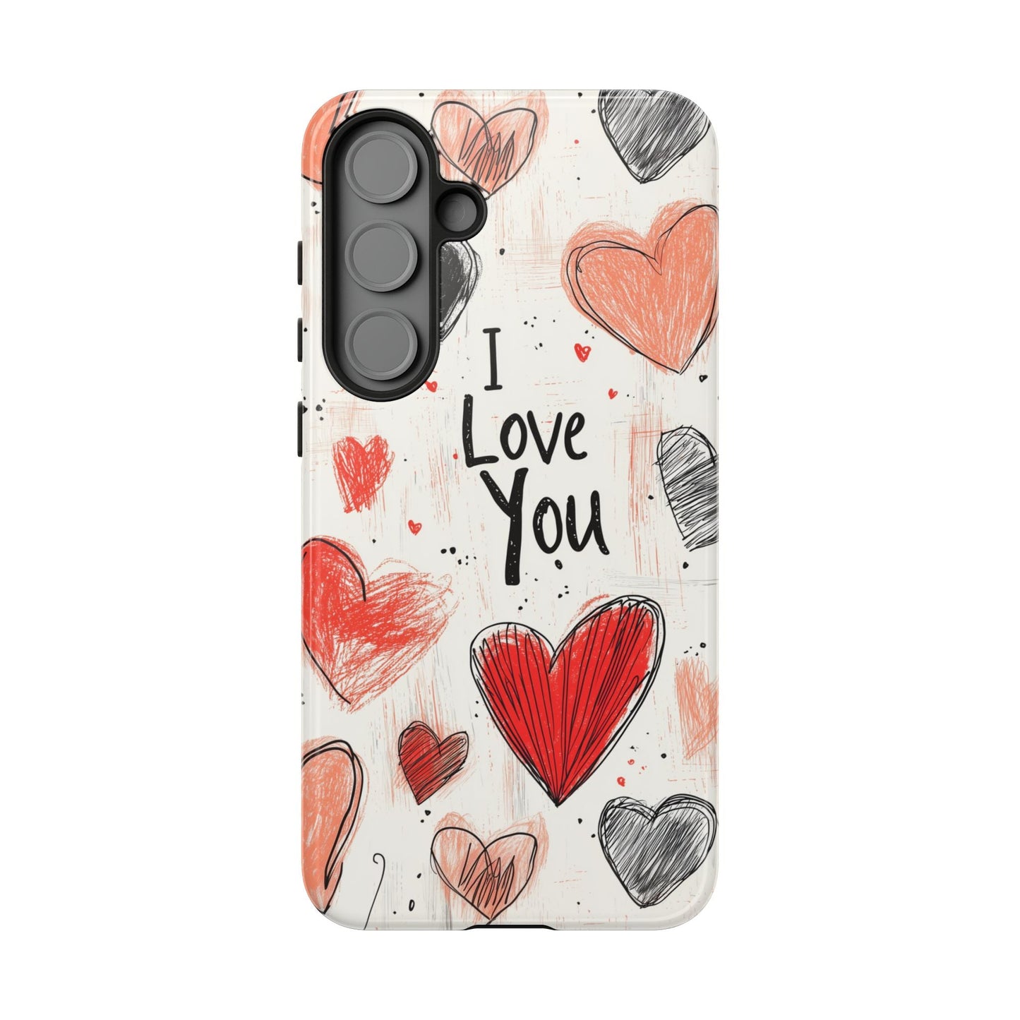 Valentines "I Love You" Hearts - For Galaxy & Google Phones - BOGO Cases