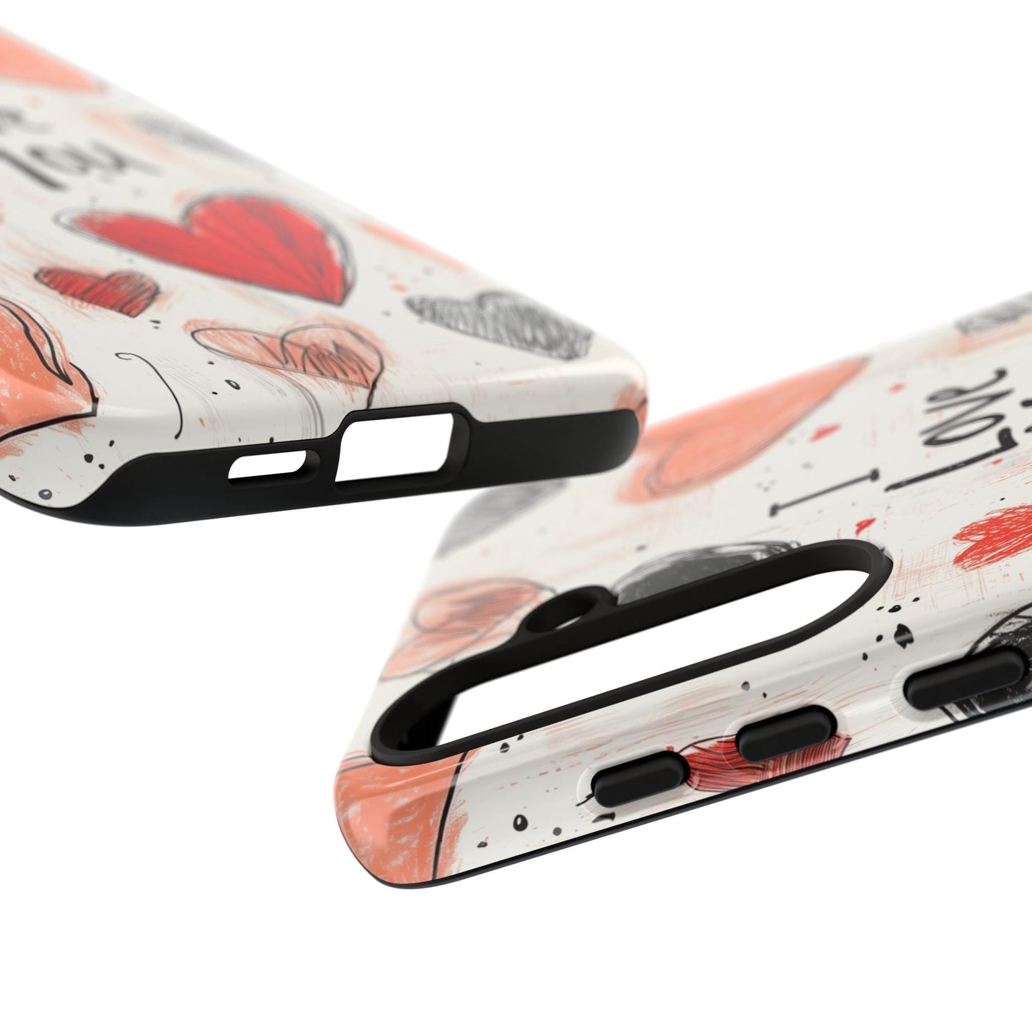 Valentines "I Love You" Hearts - For Galaxy & Google Phones - BOGO Cases