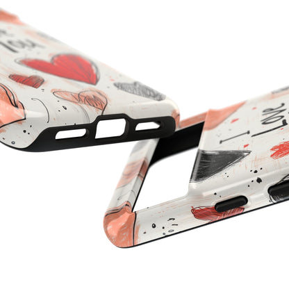 Valentines "I Love You" Hearts - For Galaxy & Google Phones - BOGO Cases