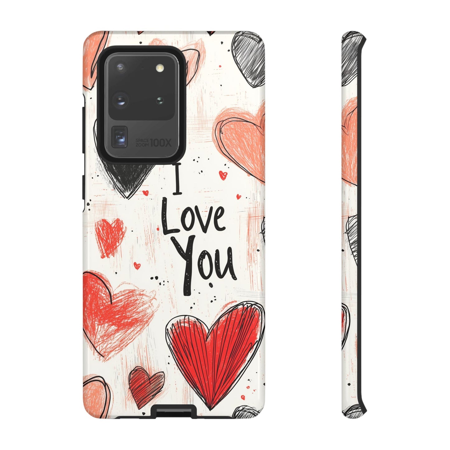 Valentines "I Love You" Hearts - For Galaxy & Google Phones - BOGO Cases