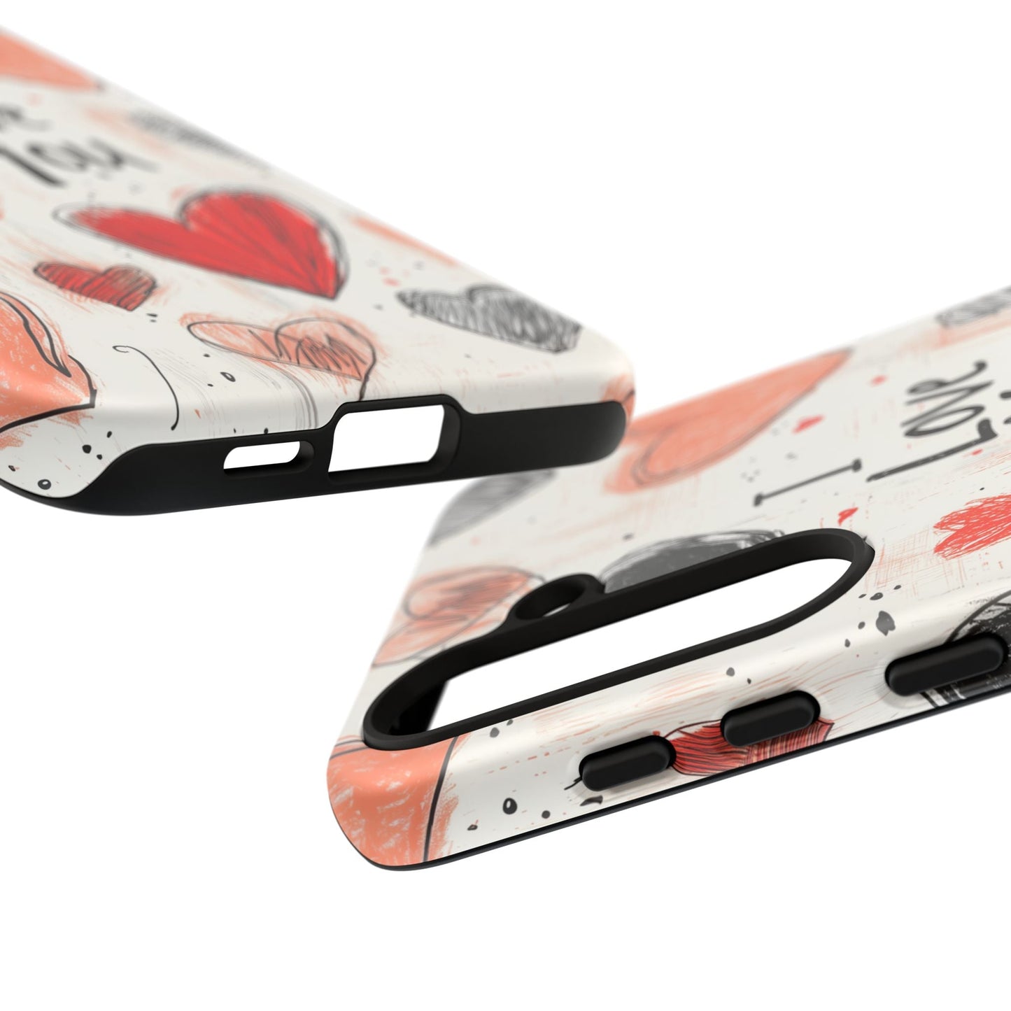 Valentines "I Love You" Hearts - For Galaxy & Google Phones - BOGO Cases