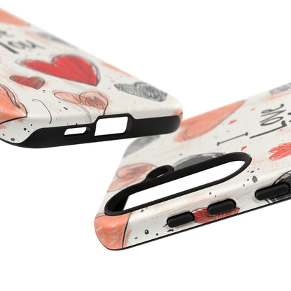 Valentines "I Love You" Hearts - For Galaxy & Google Phones - BOGO Cases