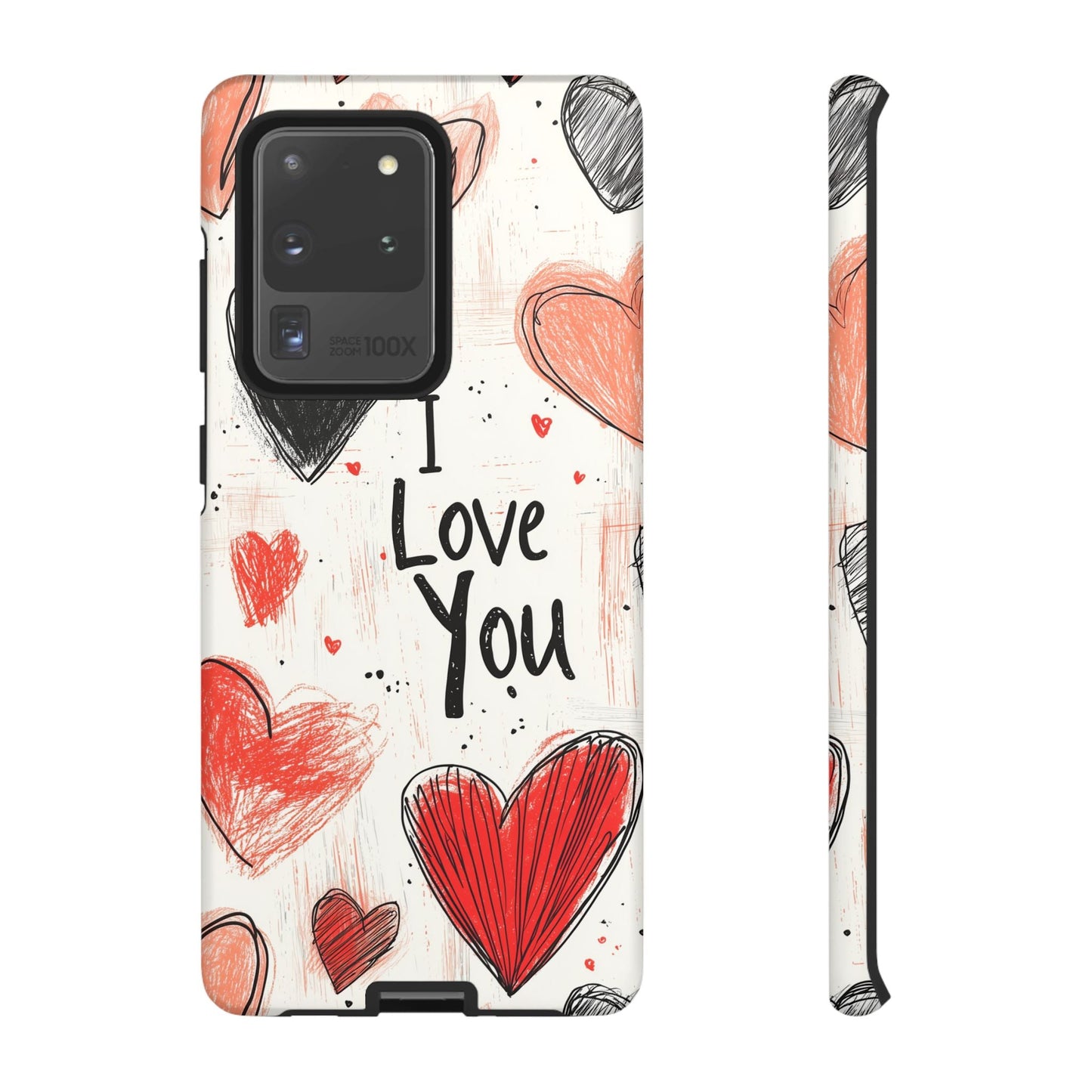 Valentines "I Love You" Hearts - For Galaxy & Google Phones - BOGO Cases