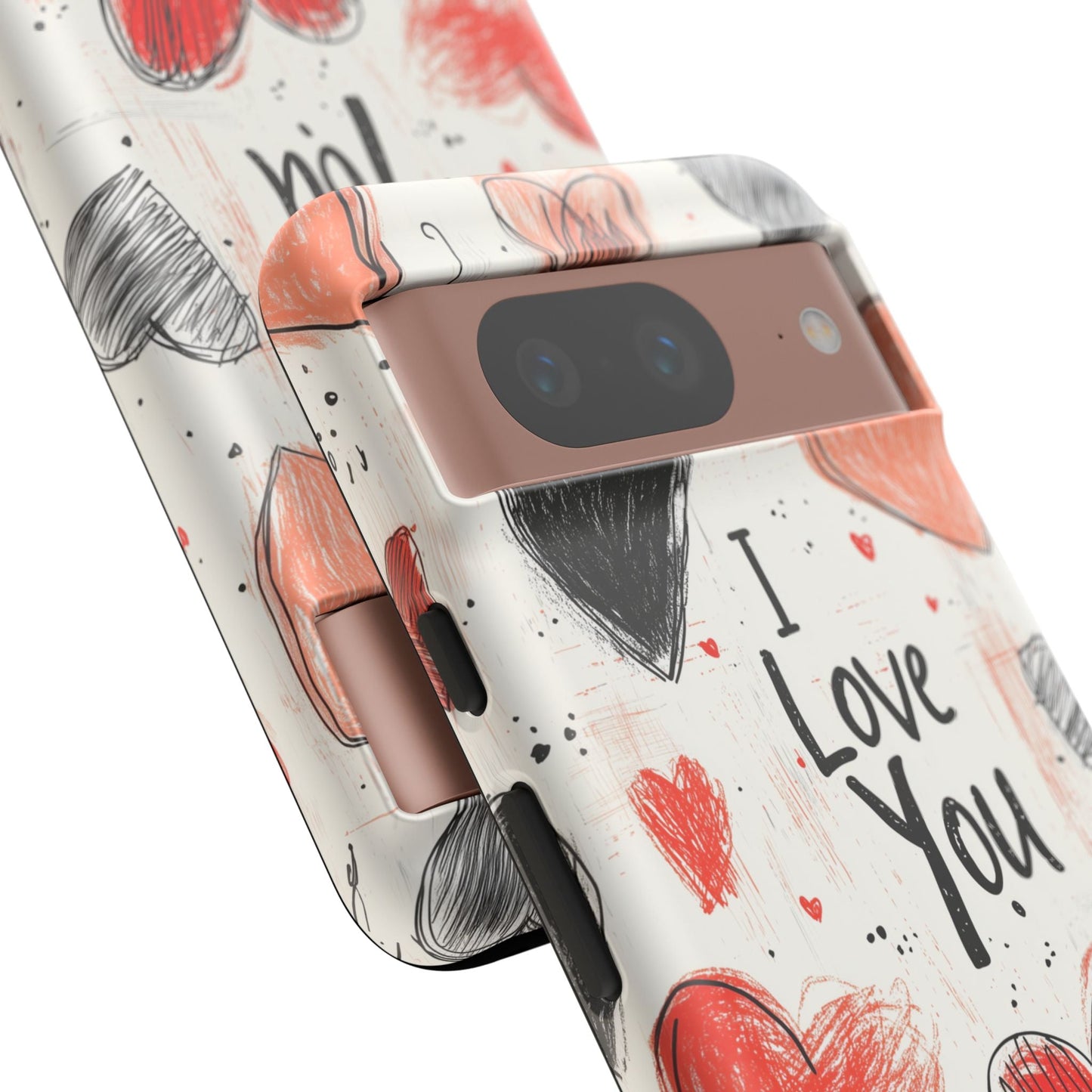 Valentines "I Love You" Hearts - For Galaxy & Google Phones - BOGO Cases