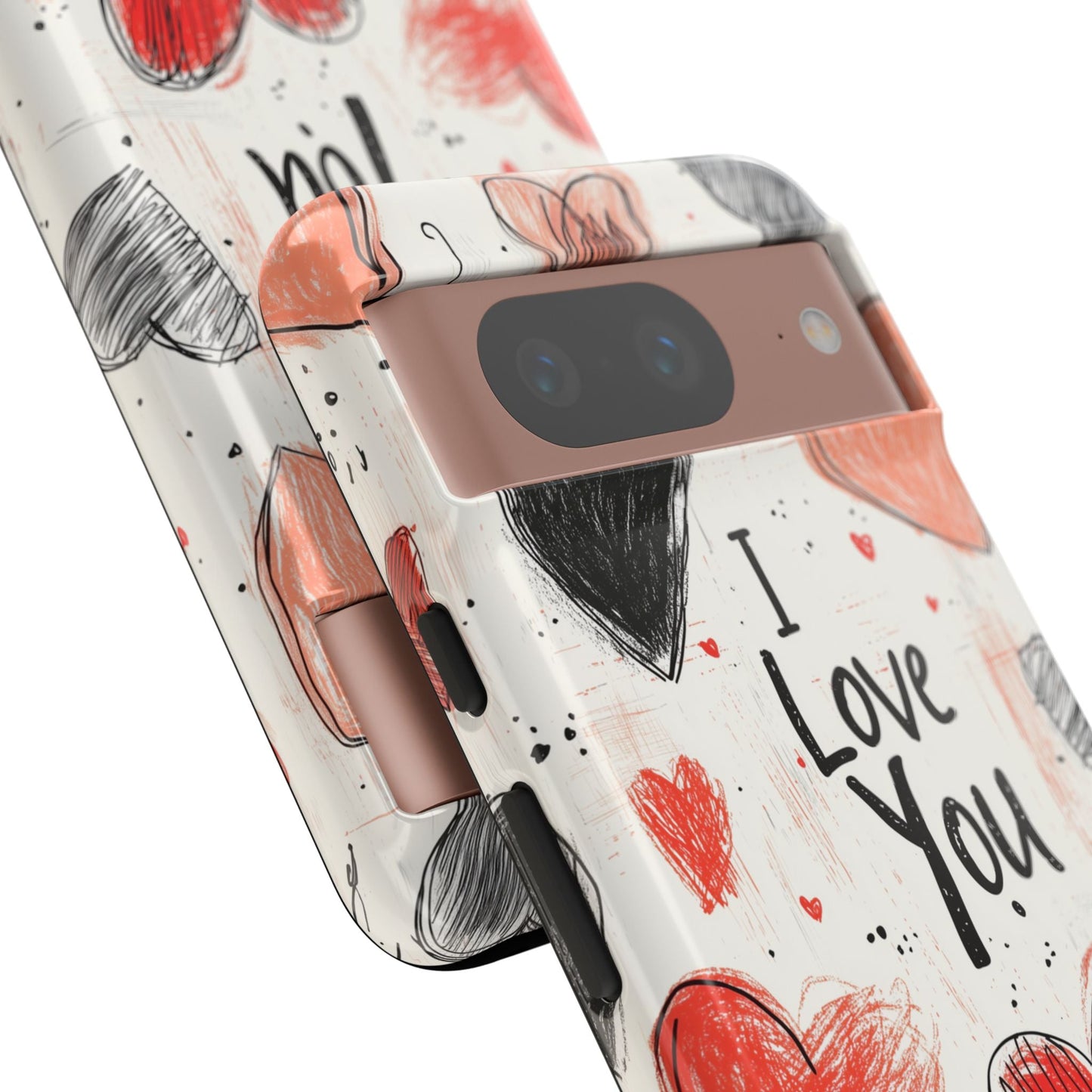 Valentines "I Love You" Hearts - For Galaxy & Google Phones - BOGO Cases