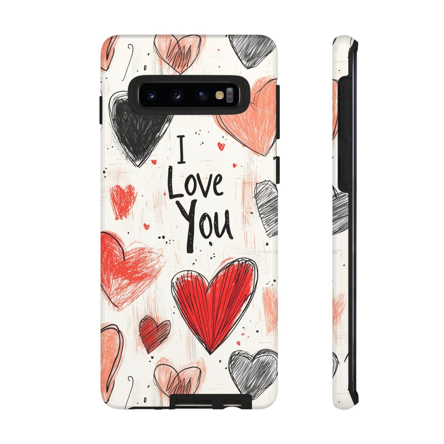 Valentines "I Love You" Hearts - For Galaxy & Google Phones - BOGO Cases