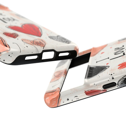Valentines "I Love You" Hearts - For Galaxy & Google Phones - BOGO Cases