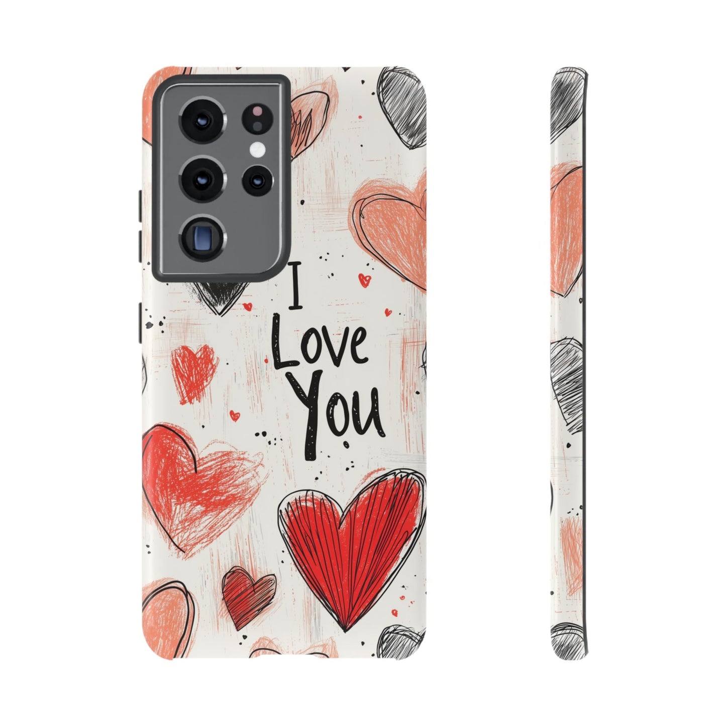 Valentines "I Love You" Hearts - For Galaxy & Google Phones - BOGO Cases