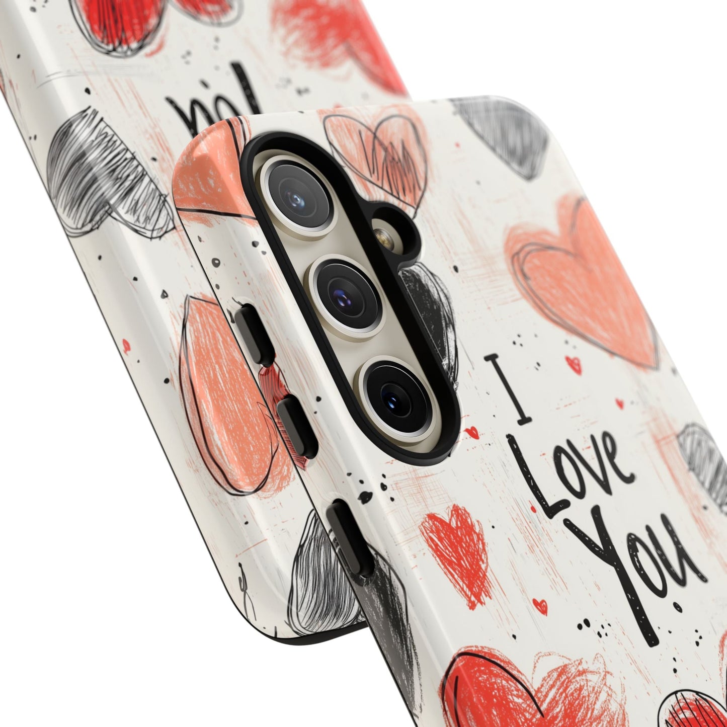 Valentines "I Love You" Hearts - For Galaxy & Google Phones - BOGO Cases