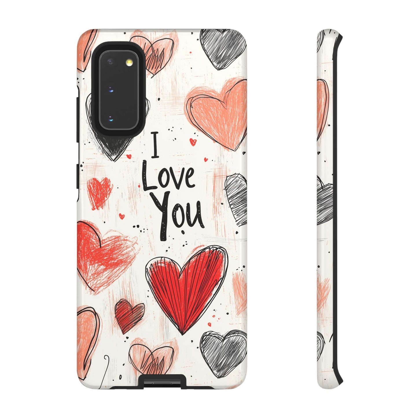 Valentines "I Love You" Hearts - For Galaxy & Google Phones - BOGO Cases