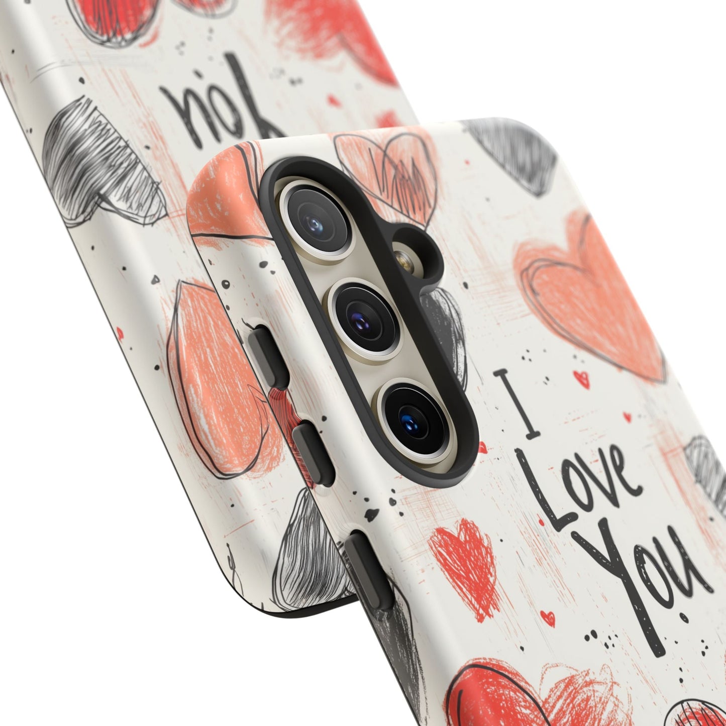 Valentines "I Love You" Hearts - For Galaxy & Google Phones - BOGO Cases