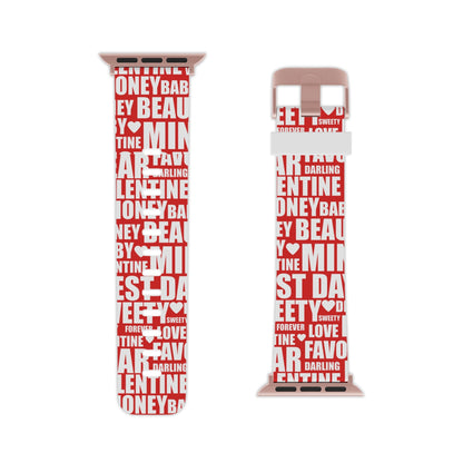 Valentine's Love Typography Apple Watch Band - BOGO Cases