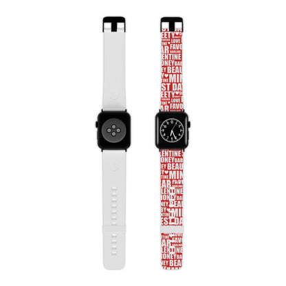 Valentine's Love Typography Apple Watch Band - BOGO Cases