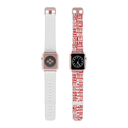 Valentine's Love Typography Apple Watch Band - BOGO Cases