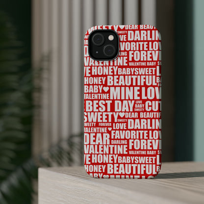 Valentine's Love Typography MagSafe Case - BOGO Cases
