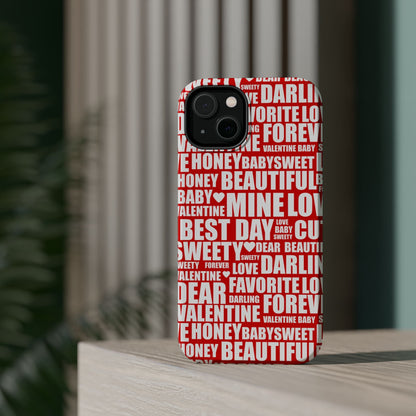 Valentine's Love Typography MagSafe Case - BOGO Cases